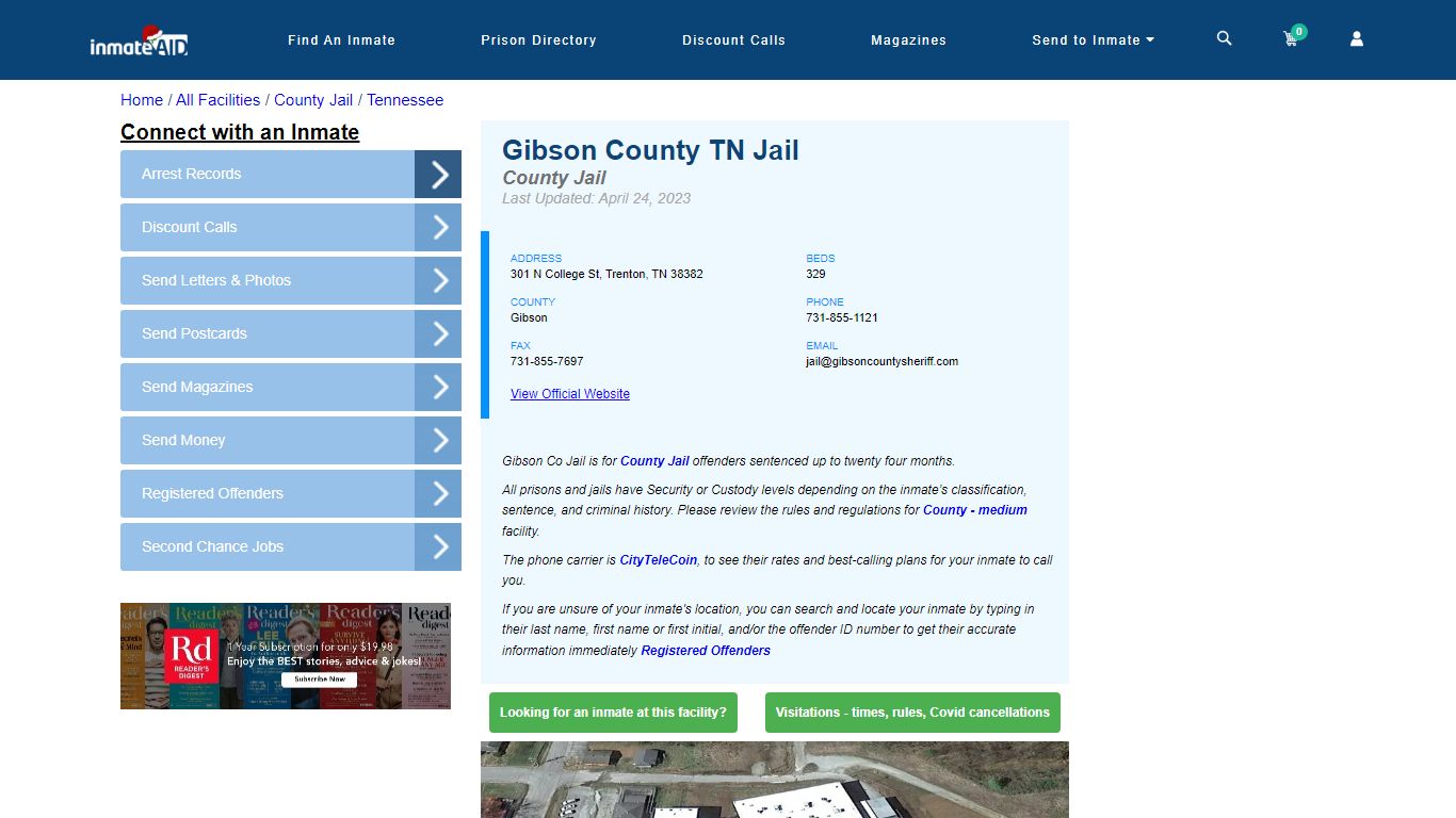 Gibson County TN Jail - Inmate Locator - Trenton, TN